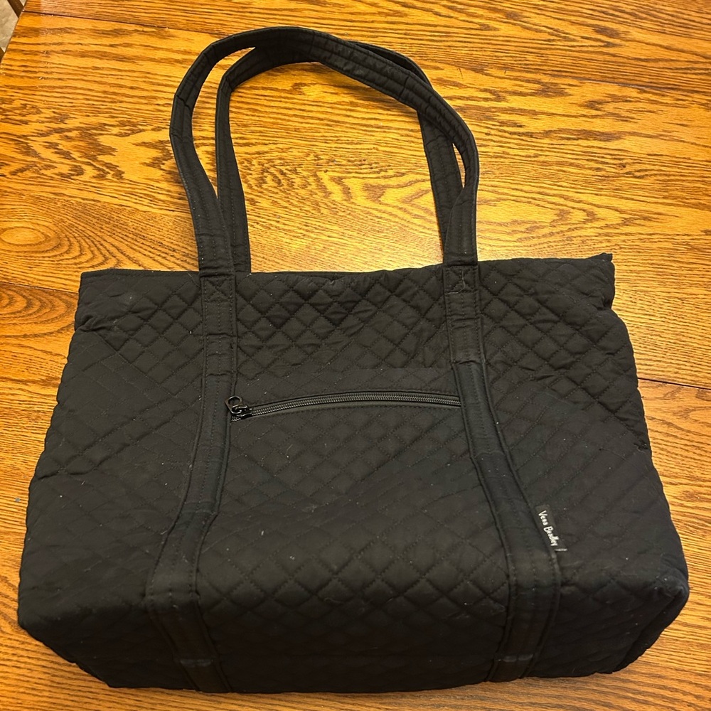 Vera Bradley Black Quilted Tote